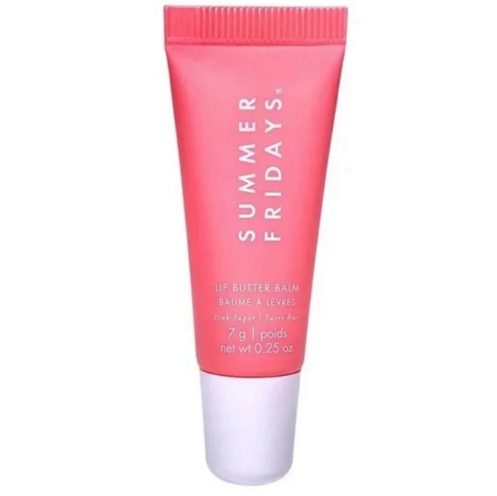 NWOB Summer Fridays Lip Butter Balm Pink Sugar Travel Size 7g .25 oz New